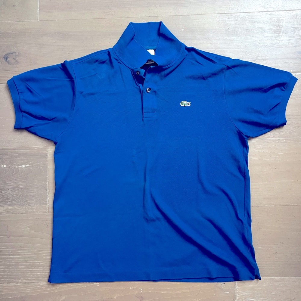 Lacoste Blue Polo T-shirt. Size 5.